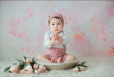 Neugeborener Hintergrund Rosa Blumenhintergrund Baby Girl Fotografie Hintergrund ZG-07