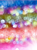 Sparkling Colorful Blue Pink White Green Bokeh Backdrop for Photography