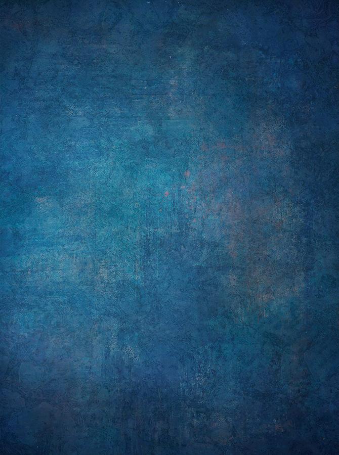 Retro Ink Blue Abstract Backdrop for Photography 