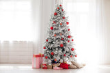 Christmas Tree White Curtain Backdrop for Photo Studio DBD-H19148