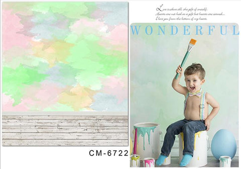 Mischfarbe Kunstlicher Hintergrund für Baby Fotografie CM-6722