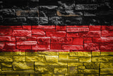 Unregelmäßige Deutsche Nationalflagge Ziegelwand Fotografie Hintergrund