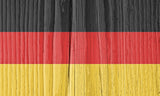 Abstrakter Deutscher Nationalflaggen-Holz-Wand-Hintergrund für Fotografie