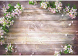 Spring Flowers Wood Backdrop for Photography GC-202