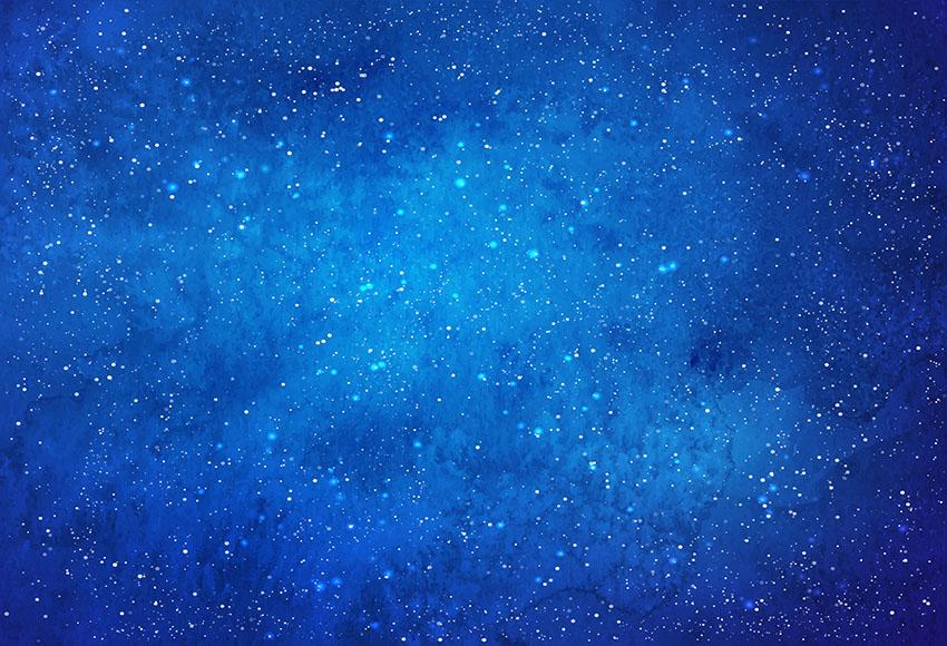 Blue Universe Sky Twinkle Stars Backdrop for Children Baby Photography