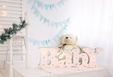 Baby White Bedroom Teddy Bear Christmas Decorations Backdrop