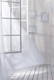 Elegant Window White Curtain Brick Wall Backdrop for Photos LV-290
