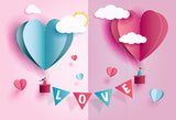 Valentine's Day Love Pink Decoration Photography Backdrop LV-323