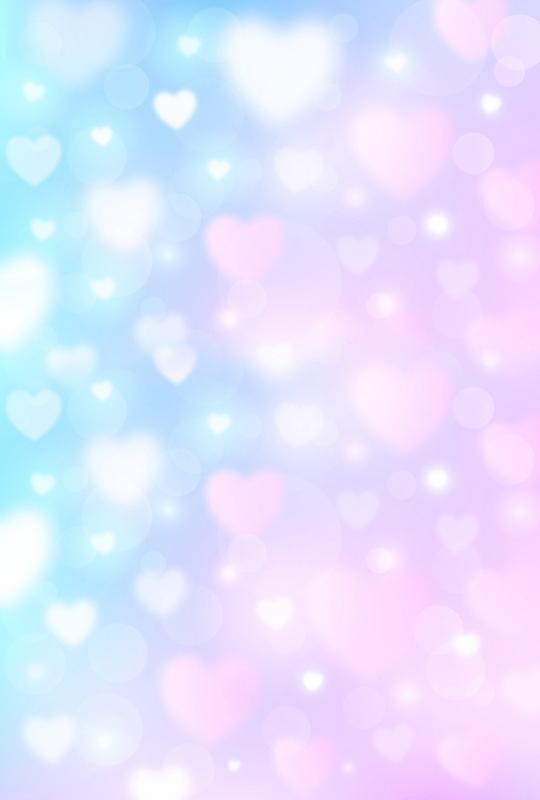 Valentine's Day Love Heart Bokeh Backdrop for Photography ZH-191